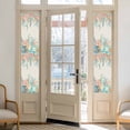 thumbnail image 2 of Summer Ocean Window Privacy Film, Watercolor Coastal Coral Shell Seaweed Beige Static Cling UV Sun Blocking Heat Control Window Tint Day and Night, Non-Adhesive One Way Privacy Cover 17.7''x78.7'', 2 of 7