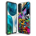 thumbnail image 3 of MUNDAZE LG K51 Shockproof Clear Hybrid Protective Phone Case Urban Graffiti Street Art Painting Cover, 3 of 5