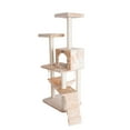 thumbnail image 6 of GleePet 57" real wood Cat Tree GP78570921 Beige W Ramp, 6 of 9