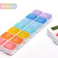 thumbnail image 4 of Plástico 7 días Píldora Estuche de la píldora Tabletas Tabletas Contenedor Mini Holder Kids Box Carrier Organizador de hogares Suministros Tipo 1 Advancent HA010166-01B, 4 of 6