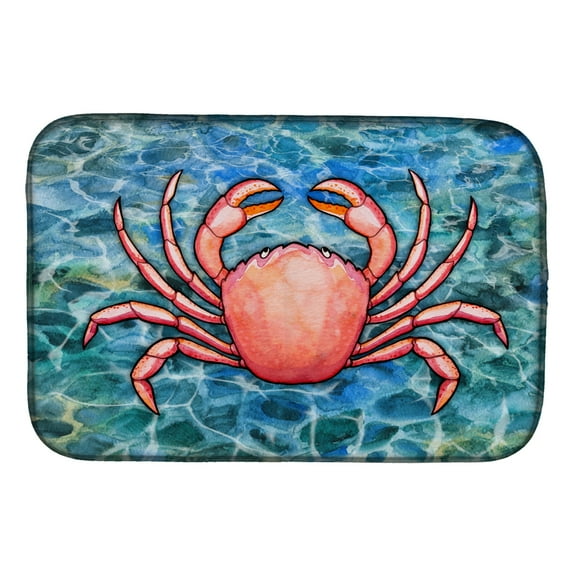 Carolines Treasures BB5346DDM Crab Dish Drying Mat 14 x 21" multicolor