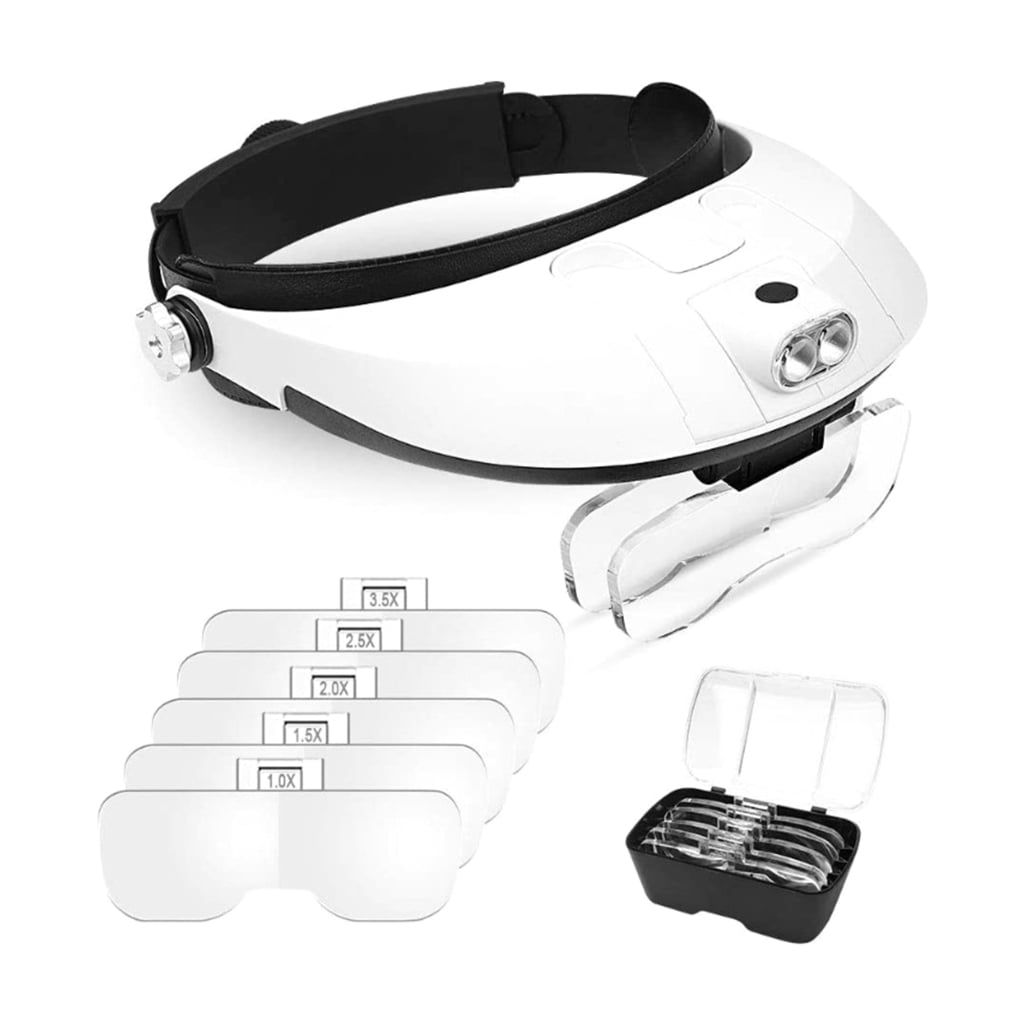 Hands Release LED Headlamps Magnifier for Beekeeping High Clear Lens for1nsectObservation and Queen Rearing