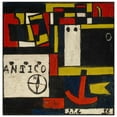 thumbnail image 3 of Joaquín Torres-García 20x20 Black Modern Framed Museum Art Print Titled - Constructive Transatlantic (1936), 3 of 5