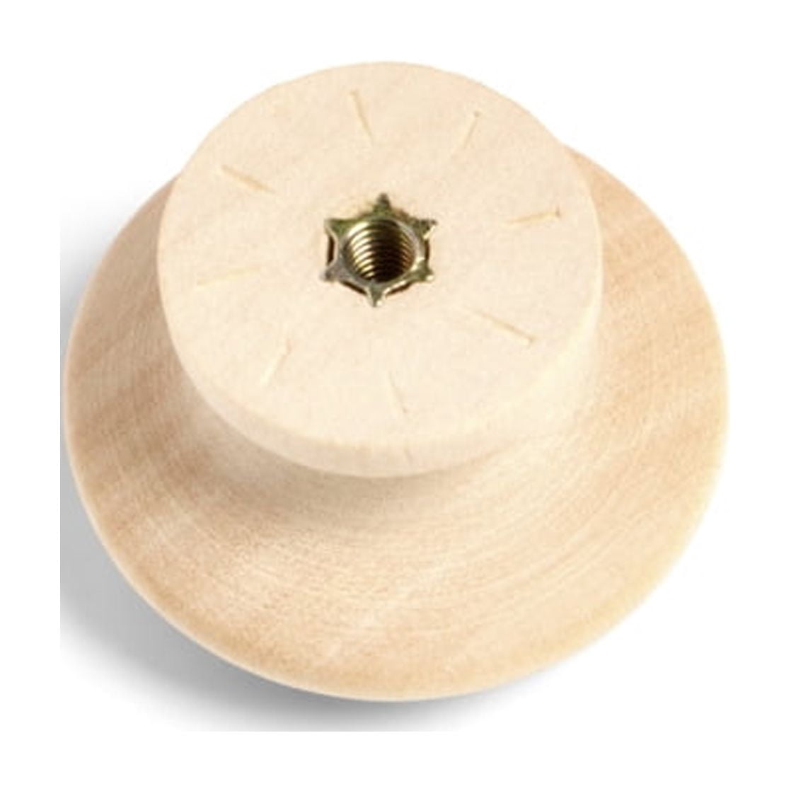 Mainstays Wood Knobs for Cabinet Replacements, DIY, Home, Hanging Backer, Unfinished – 2 Pack