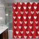 thumbnail image 5 of Cortina de Ducha de San Valentín, Juego de Cuatro Piezas, Cortina de Ducha Impermeable con Separación de Humedad y Secado Rápido para Baño y Hogar, 5 of 6