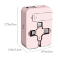 thumbnail image 3 of tumgatte Retractable 3-in-1 Data Cable With Mirror Cell Phone Bracket Fast Charging One-Three Storage Charging Cable Summer Savings, 3 of 4