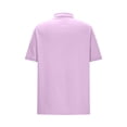thumbnail image 6 of Taqqpue Golf Shirts for Women Short Sleeve Button Lapel Collared Solid Color Blouse Tops Summer Loose Fit Casual Work Basic Tees, 6 of 8