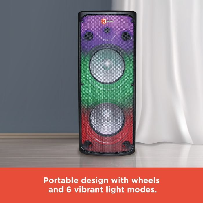 RadioShack Dual 10-inch 2-Way Bluetooth Speaker (3000 W, 50Hz - 20KHz)