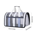 thumbnail image 3 of Fnochy Portable Pet Carrier for Cats and Dogs, Lightweight Soft-Sided Travel Carrier, Adjustable Shoulder Strap, Foldable Design, Breathable Mesh, Ideal for Small Medium Pets up to 15 Lb, 3 of 8