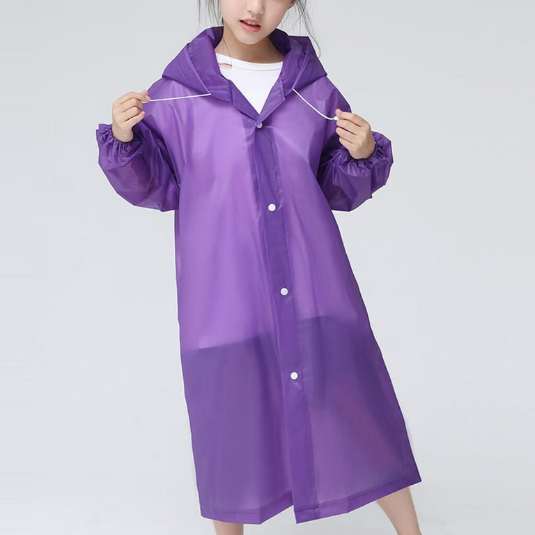 Rubber sales hooded raincoat