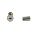 thumbnail image 3 of 10 Uds Zulema cuero Pegamento 4mm tubo Cierres magnéticos conectores Pta plateado, 3 of 6