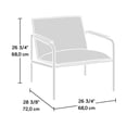 thumbnail image 2 of Sauder® Collection Boulevard Cafe Chaise longue, Finition Camel, 422356, 2 of 3