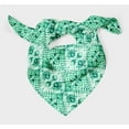 thumbnail image 3 of Bimba Green Animals Tie-Dye Pure Silk Printed Scarf Dupatta Head Neck Wrap Bandanas For Women 40 x 40 Inches, 3 of 6
