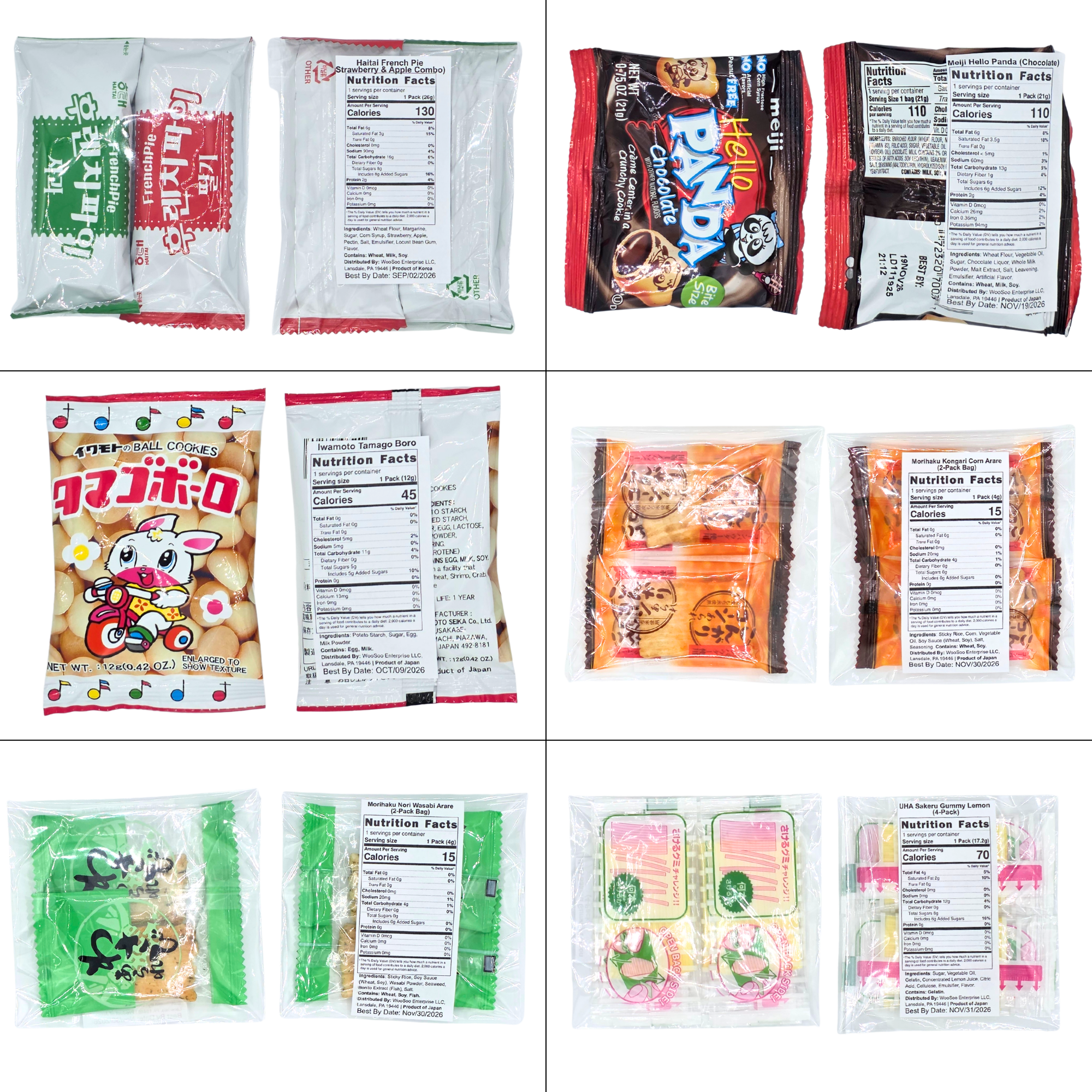 Dotori Snack Box Korean and Japanese Snack Assortment, 40 Counts, 2.29 lbs