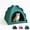 GN, variant on Foldable All Season Dog Bed, Breathable Portable Pet Tent with Reversible Cooling Mat, Linen Anti Anxiety Cat Bed Nest, Indoor Outdoor Sleeping House for Small Medium Dogs & Indoor Cats