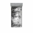 thumbnail image 2 of Ambesonne Black and White Fitted Sheet & Pillow Sham Set, Woman and Trees, Queen, Black and White, 2 of 3