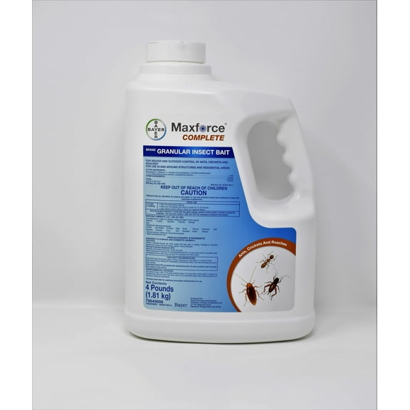 Maxforce Complete Granular Insect Bait - Kills Ants & Crawling Insects - 4lb Jug by Bayer