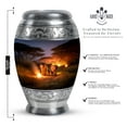 thumbnail image 2 of YATHABHISA Elephant Adult Cremation Funeral Urn for Human Ashes, Keepsake Memorial Gift for Father & Mother, Beautiful Handcrafted Small Urns for Ash, Combo, 1 Large 10 Inch & 2 Mini 3 Inch, 2 of 2