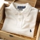thumbnail image 2 of polo De Algodón Puro Manga Corta Mujeres Verano RL Clásico Bordado Casual Camiseta Moda Cuello Versátil Etiqueta +, 2 of 4