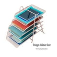 thumbnail image 6 of Mind Reader 5-Tier Paper Tray, Desktop Organizer, File Storage, Workspace, Office, Metal, Pink, 6 of 9