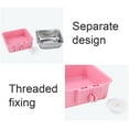 thumbnail image 6 of Walbest Pet Dog Cat Hanging Food Bowl Cage Fixed Drinking Water Feeder Pet Supplies, Pet Cage Fixed Food Bowl, 6 of 7