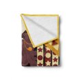 thumbnail image 2 of Queen Soft Flannel Fleece Throw Blanket, Abstract Design Woman Princess with Sun in Background, Cozy Plush for Indoor and Outdoor Use, 50" x 70", Dark Mauve Burgundy, by Ambesonne, 2 of 6