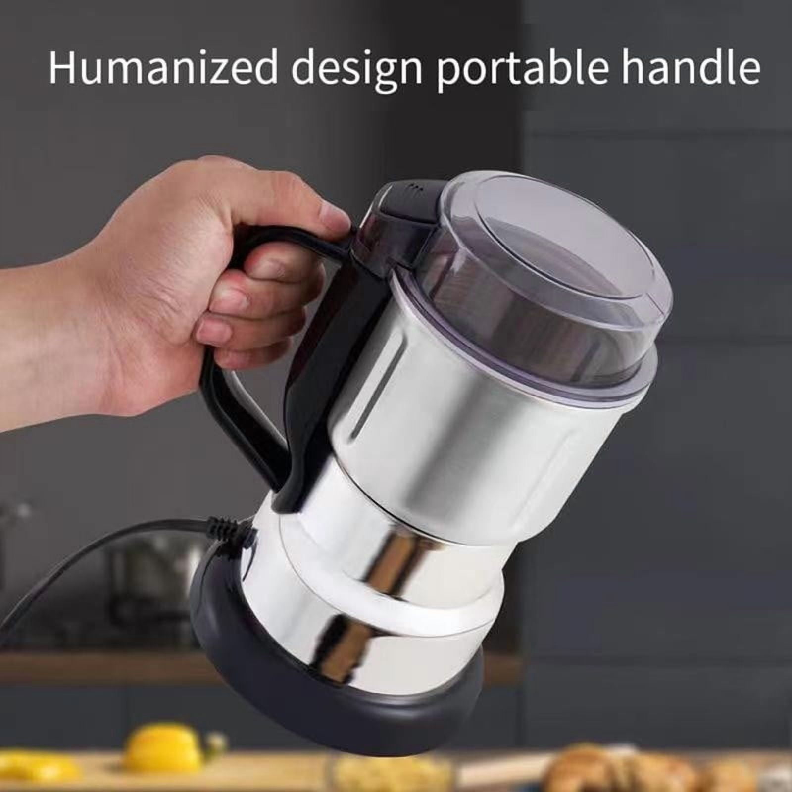 Multifunctional Grinder Coffee Grinding Tool 400W, Food-Grade Fast Grinder for Beans Grains and Kitchen Use