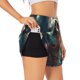 thumbnail image 1 of Balery Cute Flower Chihuahua Puppy Pantalones cortos deportivos para mujer con forro y dos bolsillos, elásticos, para entrenamiento, gimnasio, yoga-Large, 1 of 7
