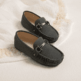 thumbnail image 6 of Meckior Toddler Boys Girls Dress Shoes Slip-On Loafers Flats Boat Moccasin for Little Kids, 6 of 7