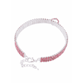 thumbnail image 2 of Collier pour Animaux de Compagnie Mignon Chien Chat Élastique Réglable Collier en Strass avec Pendentif Cœur (Rose S) H148, 2 of 3