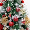 thumbnail image 5 of Adorno de pino navideño de 6 cm, bola colgante para árbol de Navidad, adornos de bolas rojas, verdes y doradas, decoración de Año Nuevo, 5 of 5