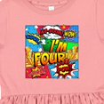 thumbnail image 4 of Inktastic I'm Four Comic Book Girls Toddler Dress, 4 of 5