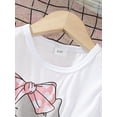 thumbnail image 4 of Little Girls Clothes 5T Girls Dress 6 Years Girls Sleeveless Round Neckline Heart Print Dress Girls Summer Casual Dress White, 4 of 6