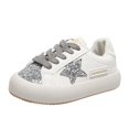 thumbnail image 1 of Zapatillas de deporte informales para niños, zapatos de tablero de cinco estrellas para mujer, ligeros y versátiles, color blanco, primavera y otoño, 2024, 1 of 5