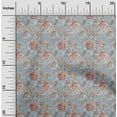 thumbnail image 2 of oneOone Cotton Cambric Grayish Blue Fabric Batik Quilting Supplies Print Sewing Fabric By The Yard 42 Inch Wide, 2 of 5
