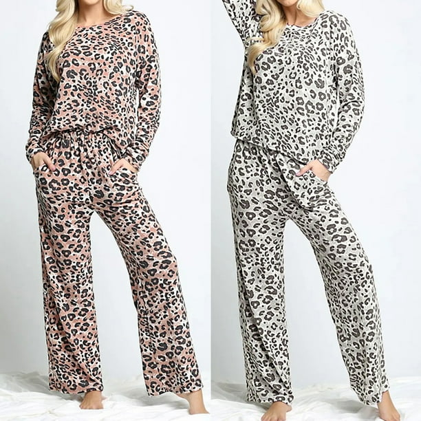 Leopard thermal pajamas deals