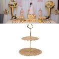 thumbnail image 1 of Woven Fruit Tray, 2 Tier Rattan Serving Standing Trays Durable  For Party For Daily, 1 of 8
