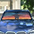 thumbnail image 4 of Yayeee Car Windshield Sun Shade Universal Fit Front Visor Protector, Astronaut at Dawn, 4 of 8