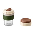 thumbnail image 2 of Travel Coffee Tumbler with Detachable Ice Molds, Leakproof Lid and Sleeve, 1 Cup Capacity, Non-Plastic Drink Cup for Iced Coffee, Cold Brew, Mocha, 2 of 5