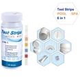 thumbnail image 3 of Pool and Spa Test Strips, Quick and Accurate Pool Test Strips, 6-1 Pool Test Kit - Bromine, PH, Hardness and Chlorine Test Strips, 50 Pool and SPA Testing Strips and Desiccant, 3 of 8