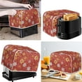 thumbnail image 2 of Renewold Toaster Cover 4 Slice Golden White Snowflake Wide Slot Toaster Covers Christmas Decorative Accessories Anti Dirty Winter Baking Supplies Protection Cover for Home, 2 of 6