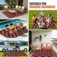 thumbnail image 3 of Retro Boho Outdoor Rug 3x5 Ft, Non Slip Washable Area Rug, Vintage Ethnic Tribe Abstract Art Patio Rugs Carpet Runner, Large Floor Mat for Indoor/Outdoor Deck Porch Camping, 3 of 8