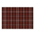thumbnail image 1 of Plaid Cutting Board, Nostalgic Striped Pattern from British Country Constrasting Colors, Decorative Tempered Glass Cutting and Serving Board, Small Size, Scarlet Black White, by Ambesonne, 1 of 1