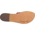 thumbnail image 4 of Sam Edelman Griffin Carmine Rose Leather Rounded Open Toe Slip On Flats Sandals (Carmine Rose, 7.5), 4 of 6