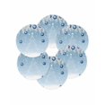 thumbnail image 7 of 15 Inch Round Placemats Set of 6, Blue Ombre Christmas Tree Non Slip Heat Insulation PP Table Mats, Xmas Balls Pine Needles Snowflake Washable Place Mats for Kitchen Dining Party Table Decor, 7 of 7