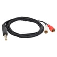 thumbnail image 2 of 6.35mm To 2RCA Cable,  To 1/4 Insert Cable Strong Signal Output Plug And Play Splitter Adapter  For DVD Players, 2 of 8