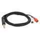 thumbnail image 5 of Cable RCA macho a macho, cable de 6,35 mm a 2 RCA, cable de inserción RC Ato, cable RCA estéreo de mayor durabilidad, 5 of 9