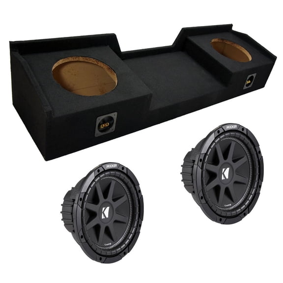 Custom Fits Nissan Titan 04-12 Kicker King Crew Cab Truck Dual 10" Sub Box