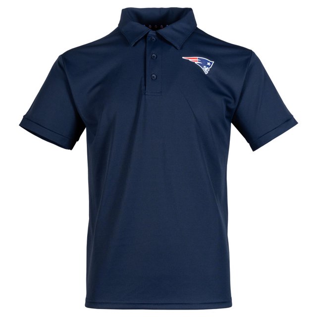 Playera Deportiva NFL con escudo New England Patriots para Hombre Tipo Polo Manga Corta Talla G Color Marino