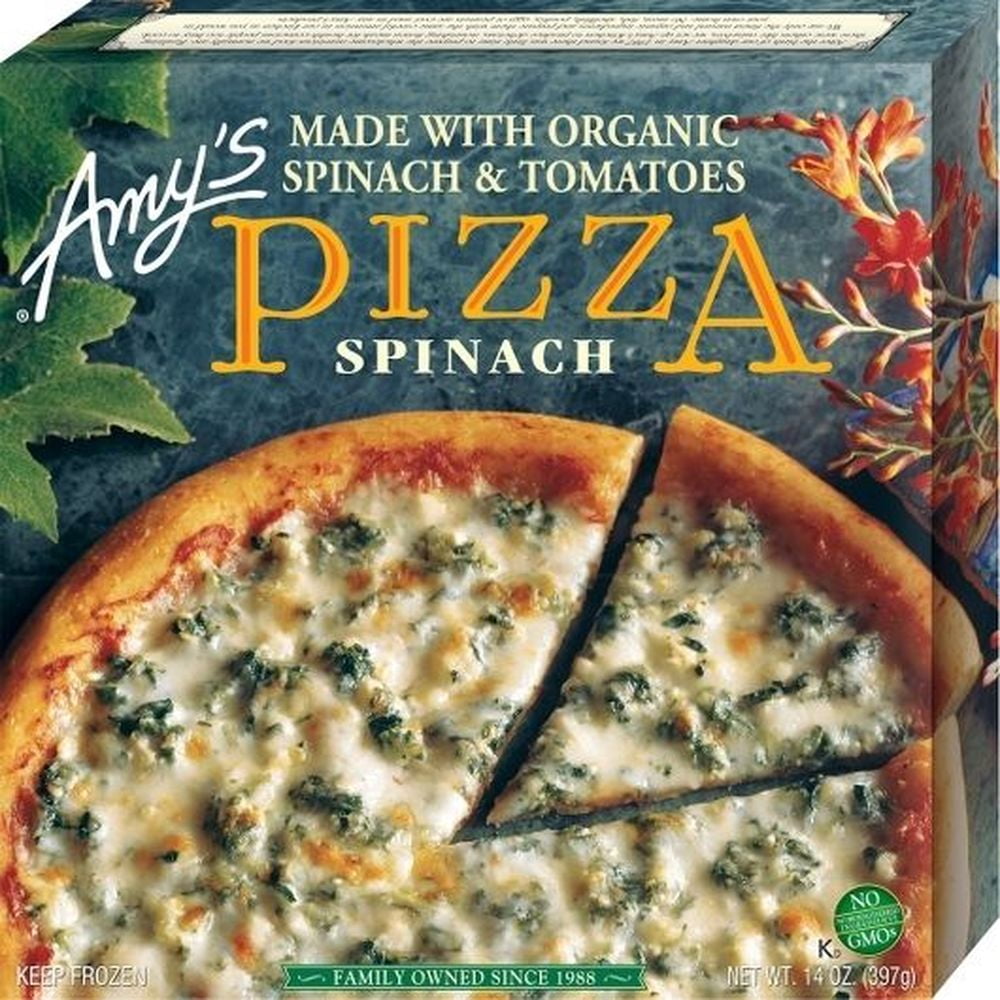 Amys Organic Spinach and Tomato Pizza, 14 Ounce -- 8 per case